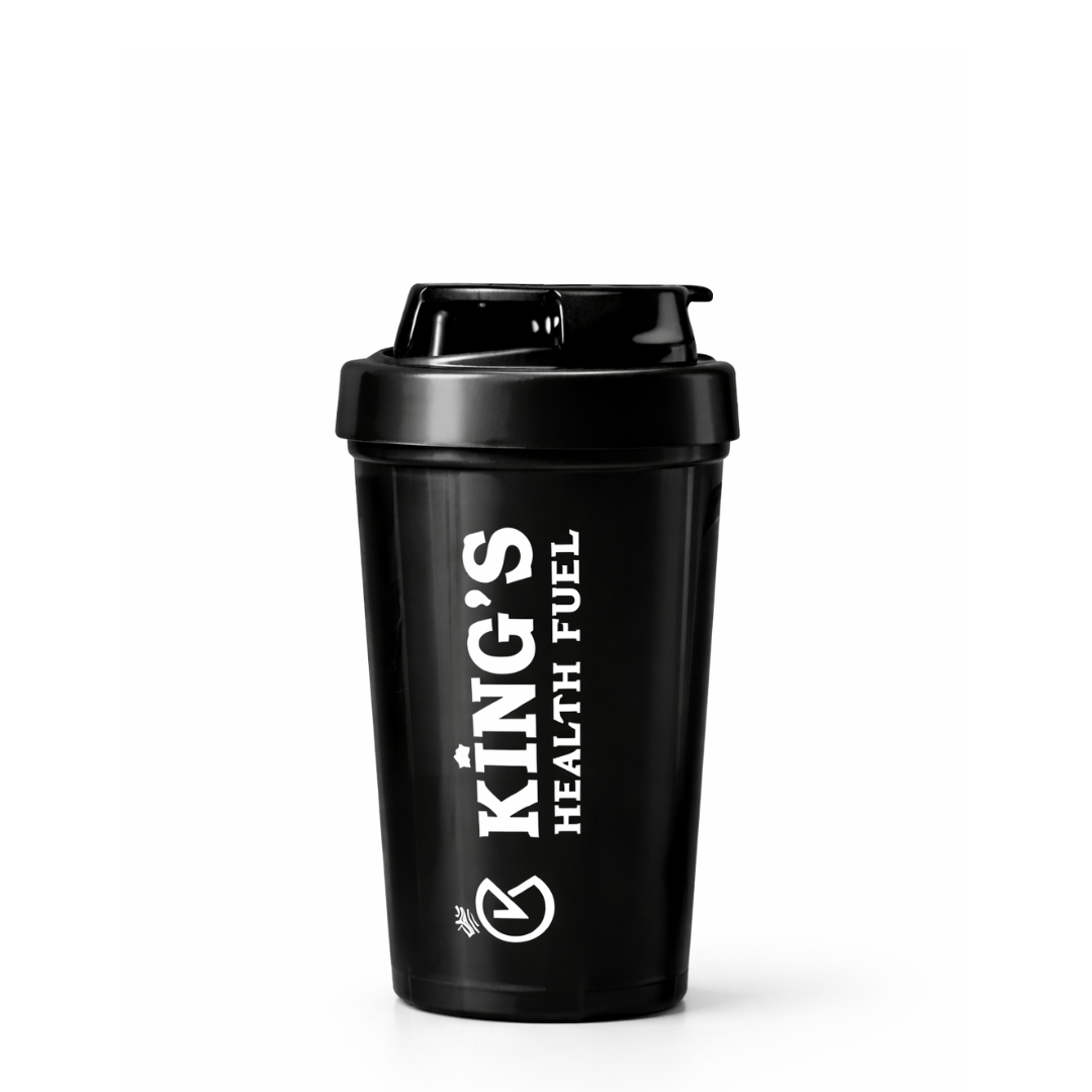 Kings Health Fuel Leakproof Gym Shaker Bottle 500ml Black
