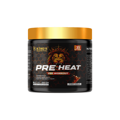 Pre Heat Pre Workout Cola 250g caffeine beta-alanine label