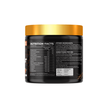 Kings Health Fuel Pre Heat Pre Workout Green Apple 250g pack front