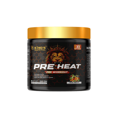 Kings Health Fuel Pre Heat Pre Workout Green Apple 250g pack front
