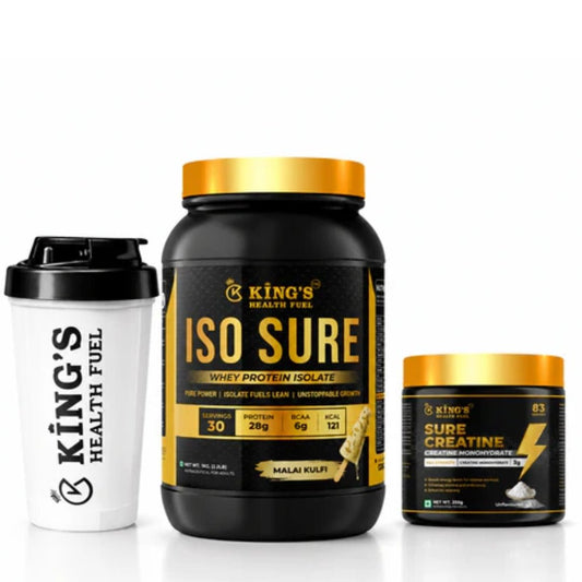Iso Sure Isolate 1kg + Free Creatine & Shaker – Lean Muscle Combo Pack | KHF