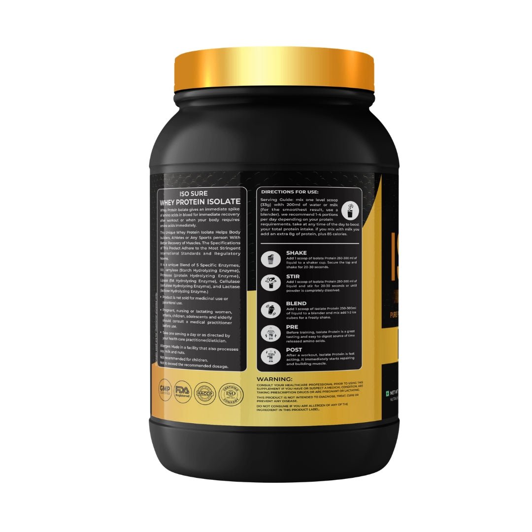  Kings Health Fuel Iso Sure Whey Protein Isolate Chocolate 1kg front of pack
