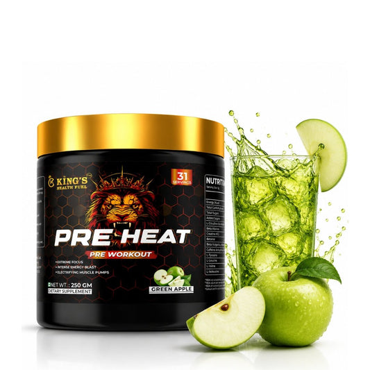 Pre Heat Pre Workout – Energy, Focus & Pump with Caffeine + Beta-Alanine (250g)| KHF