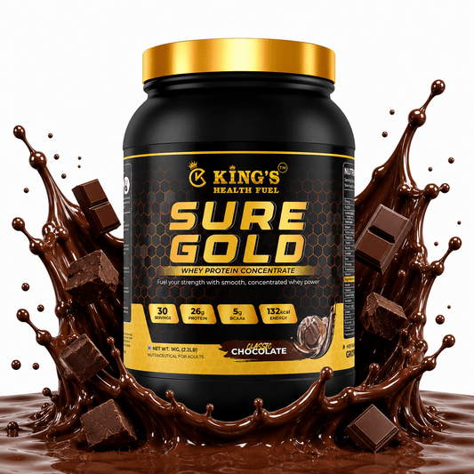 Sure Gold Whey Protein Concentrate – 26g Protein per Scoop | Premium Daily Whey | KHF